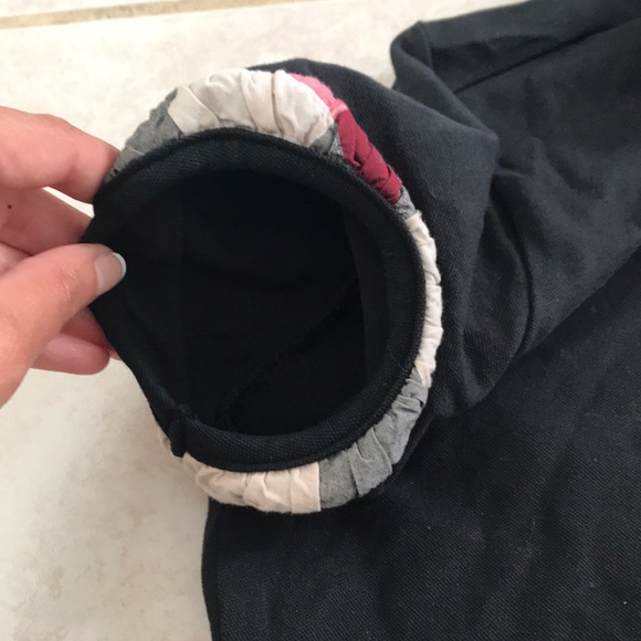 Burberry Black Short Sleeve Tee with Tan Accents - Picture 4 of 8